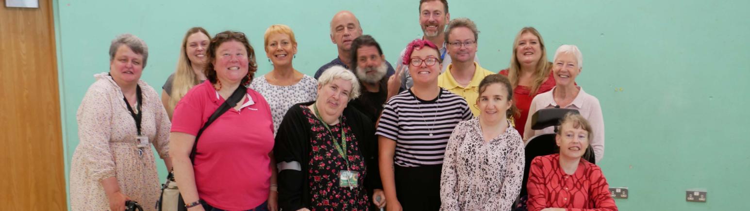 Sheffield Voices Group looking at the camera.