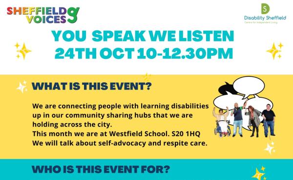 Poster of You Speak We Listen Event Oct 2024